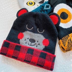 CRITTER COLLECTION KID'S KNIT HAT-BEAR